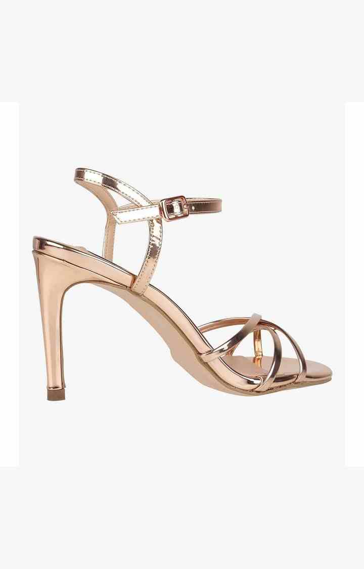 Lianne Gold Heel Sandals