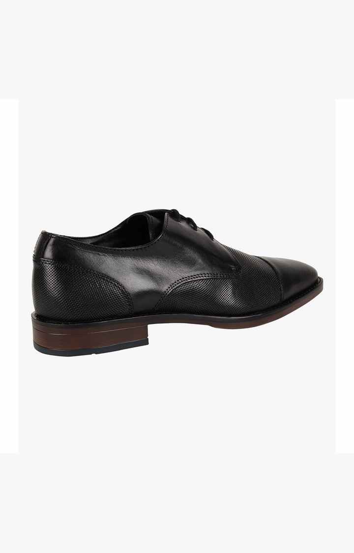 P-Jest Black Tie-Ups & Dress Loafers