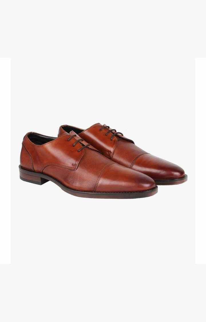 P-Jest Brown Tie-Ups & Dress Loafers