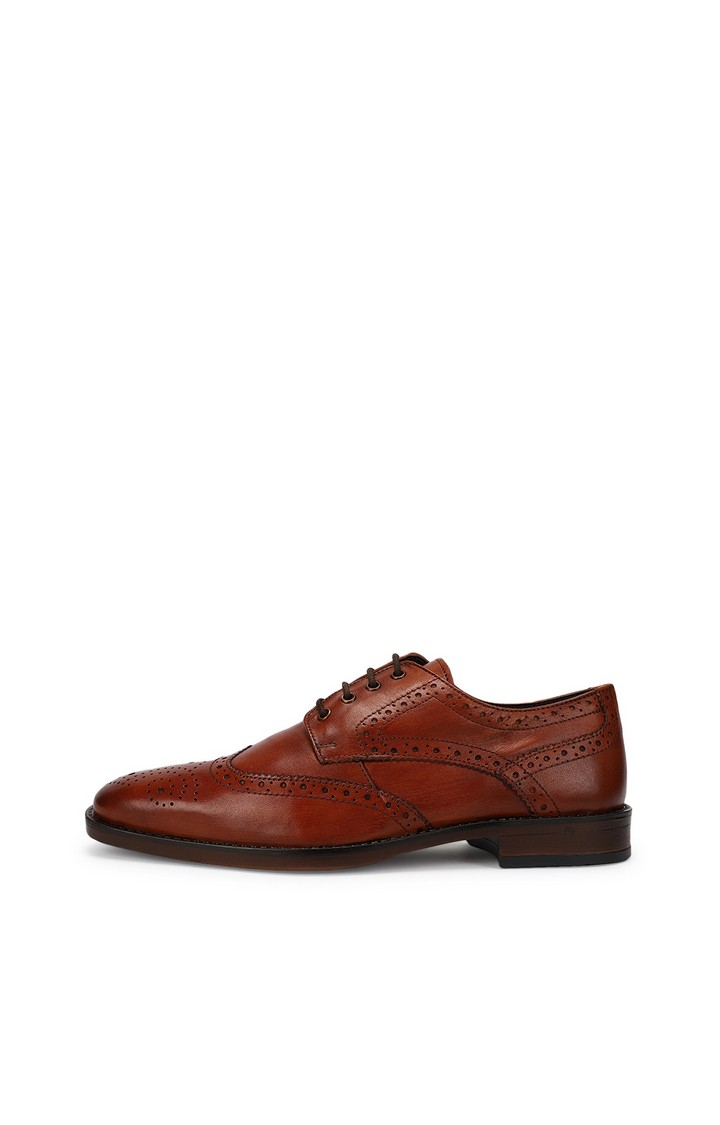 P-Jazzy Brown Tie-Ups & Dress Loafers