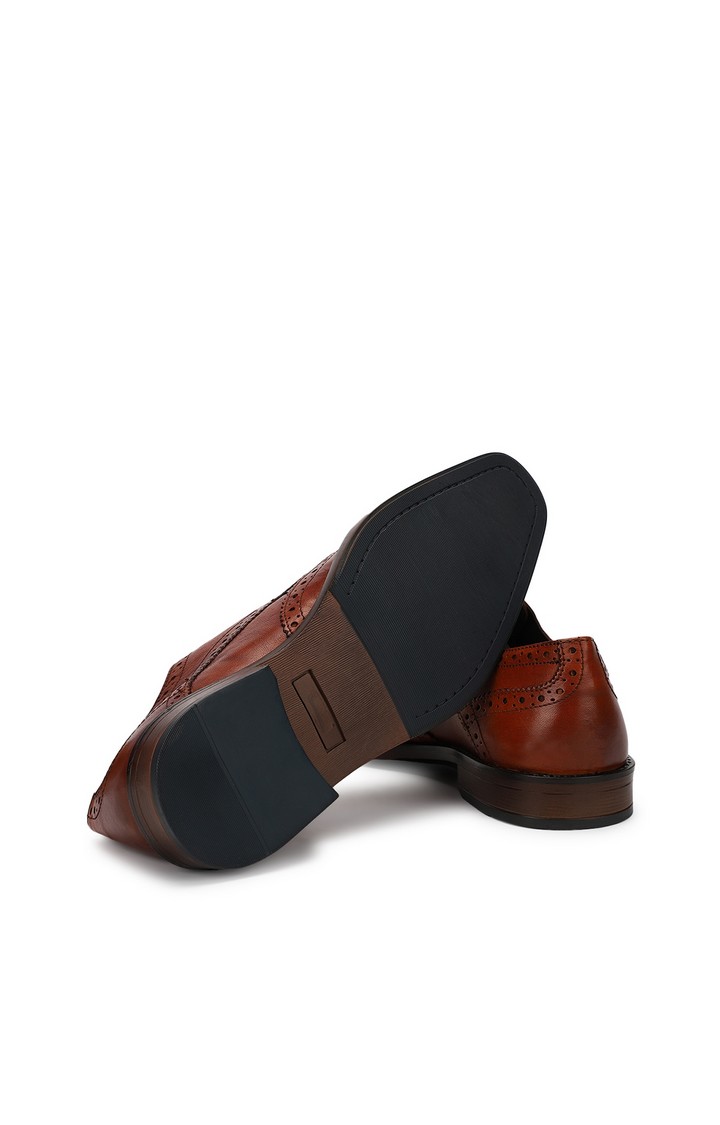 P-Jazzy Brown Tie-Ups & Dress Loafers