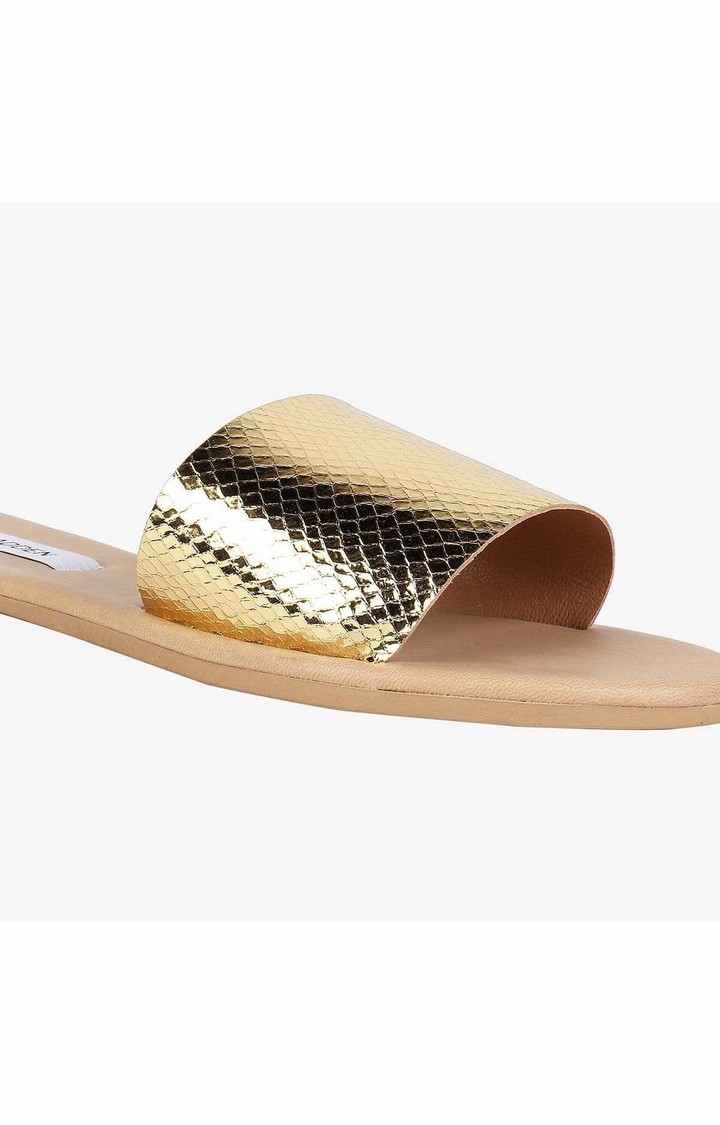 Azra Gold Flats