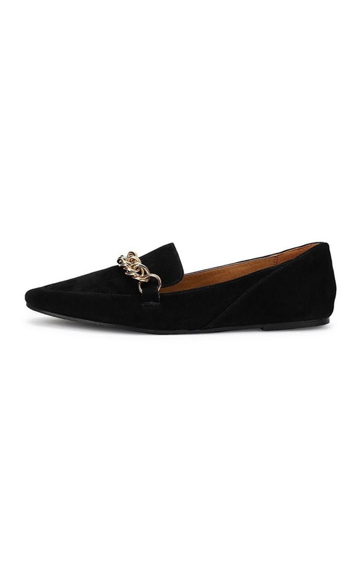 Soprano Black Closed Flats & Ballerinas