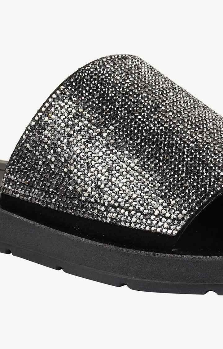 Solid Black Flats