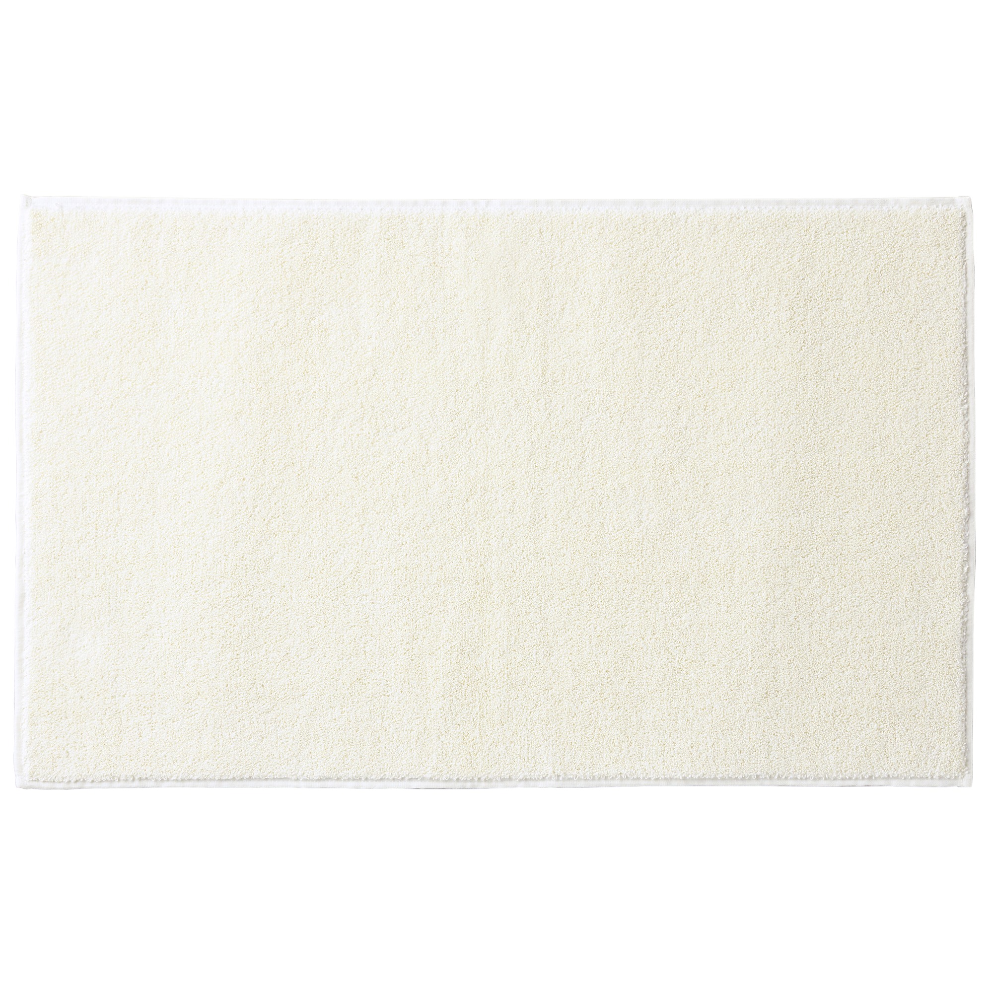 PAPER BLEND PILE BATH MAT L OFF WHITE