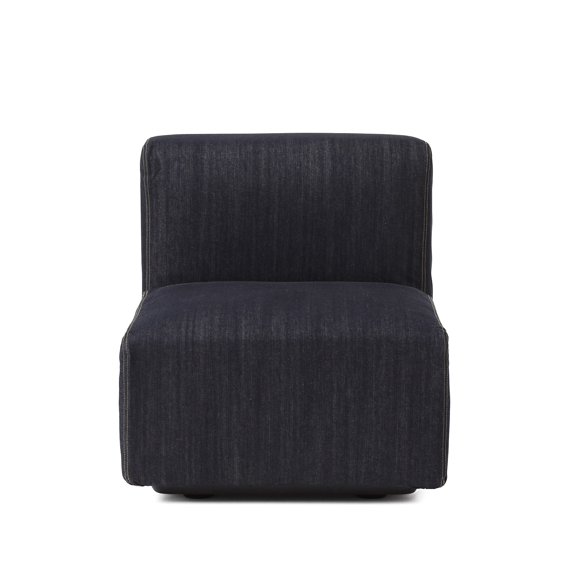 MUJI | COTTON DENIM COVER FOR UNIT SOFA / ARMLESS / S / NAVY