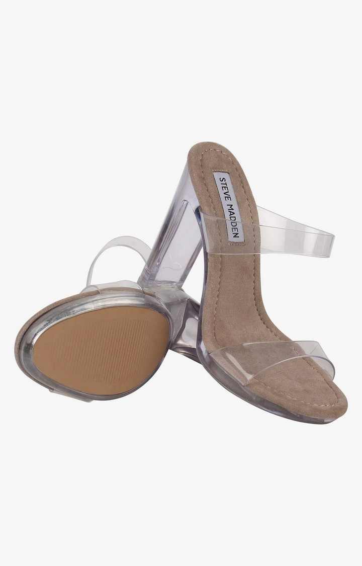 Glassy Transparent Heel Sandals