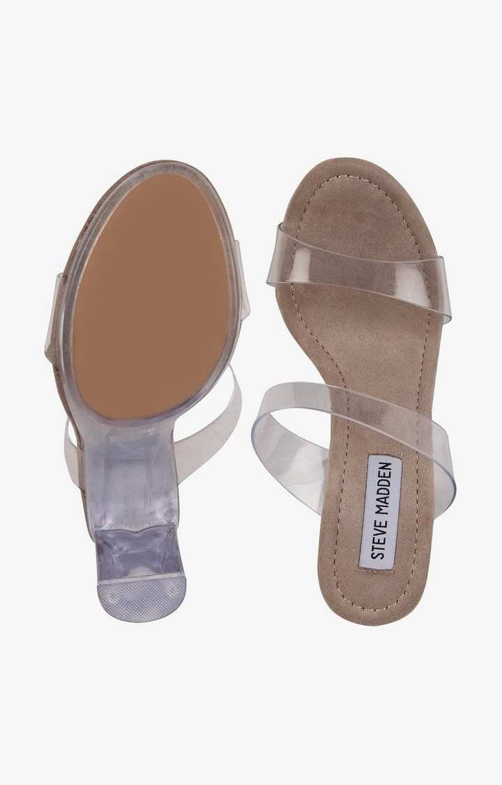 Glassy Transparent Heel Sandals