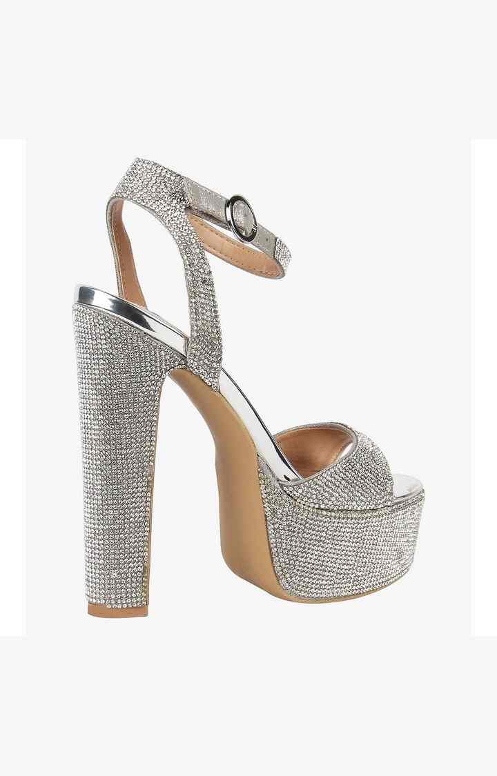 Skyla-R Gold Heel Sandals