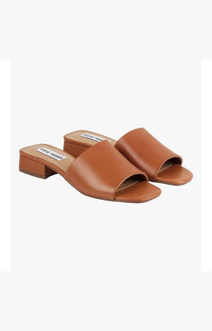 Delish Brown Heel Sandals
