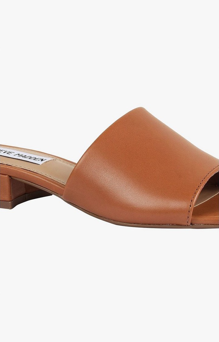 Delish Brown Heel Sandals