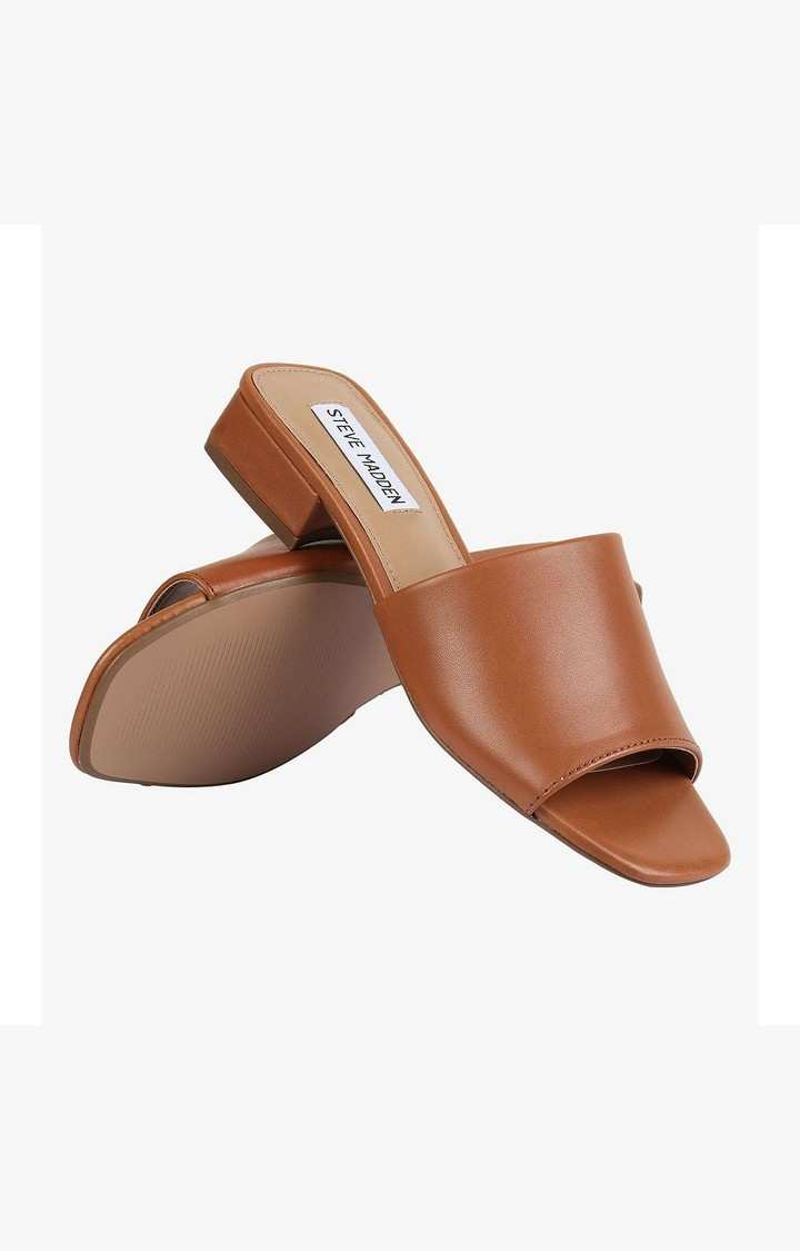 Delish Brown Heel Sandals