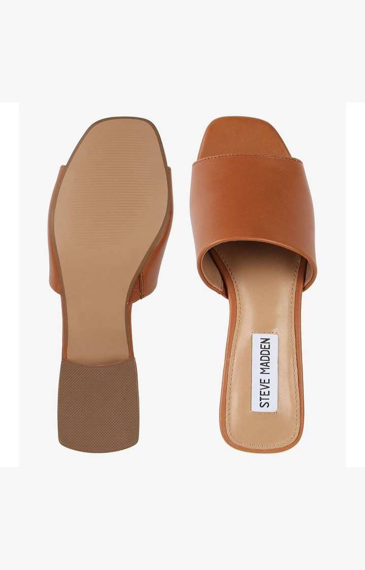 Delish Brown Heel Sandals