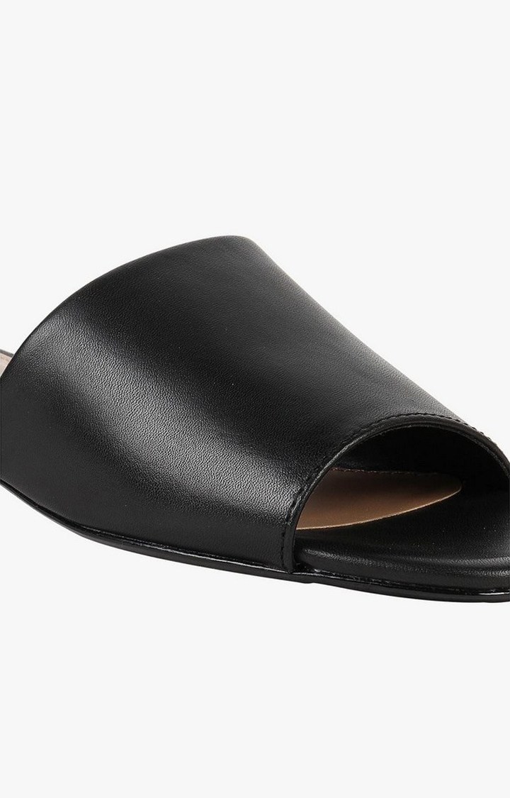 Delish Black Heel Sandals