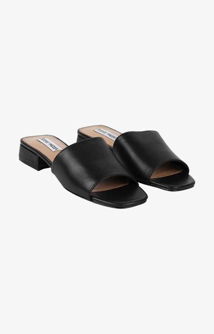 Delish Black Heel Sandals
