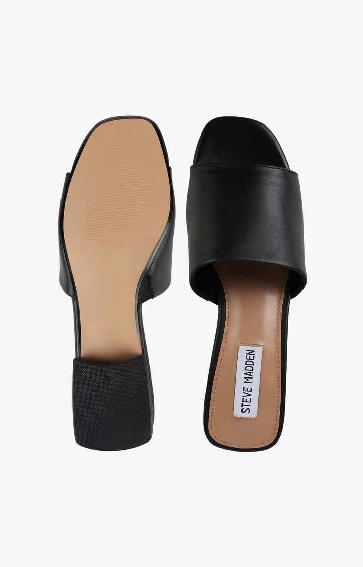 Delish Black Heel Sandals
