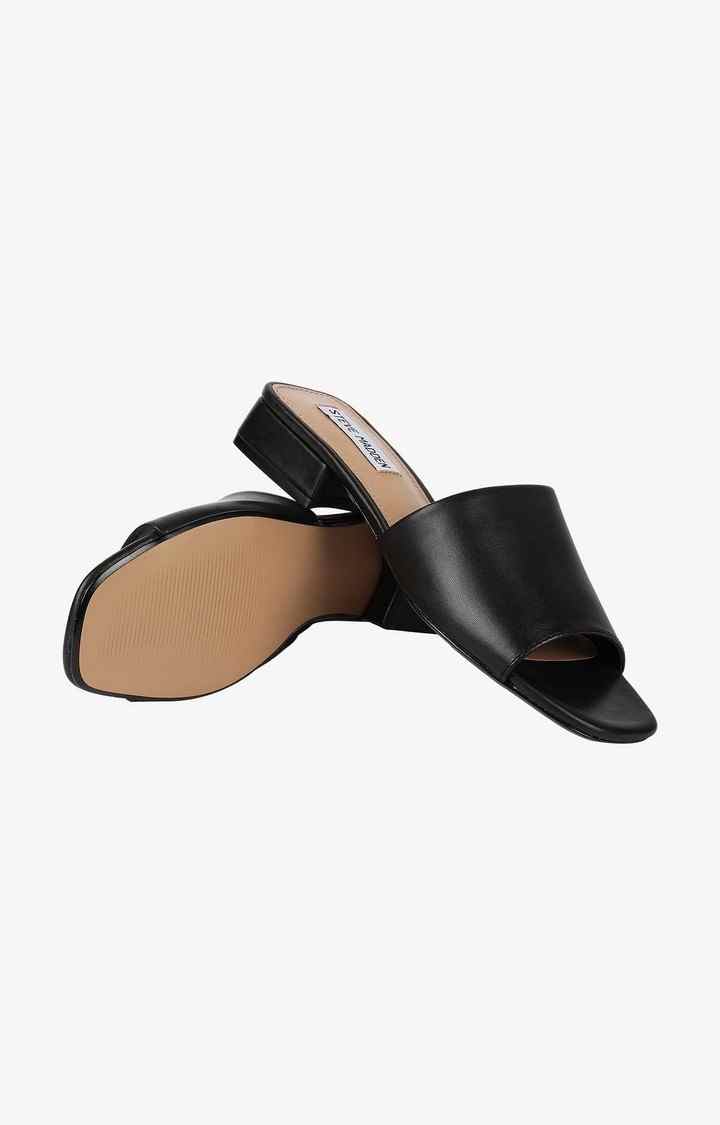 Delish Black Heel Sandals