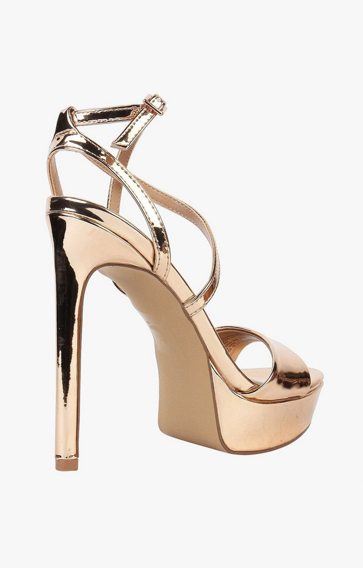 Stunning Gold Heel Sandals