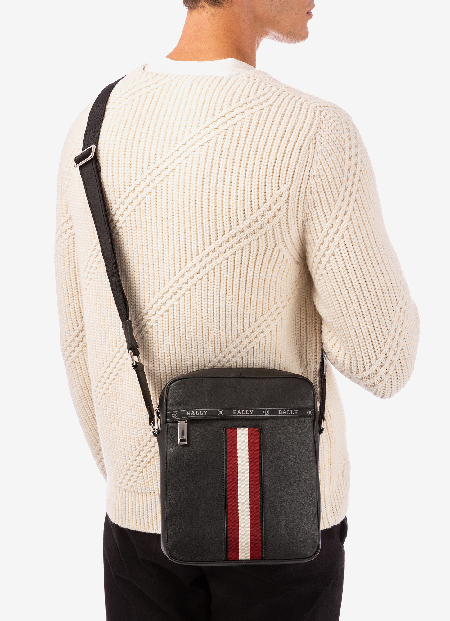 Holm Leather Cross-Body Bag In Black