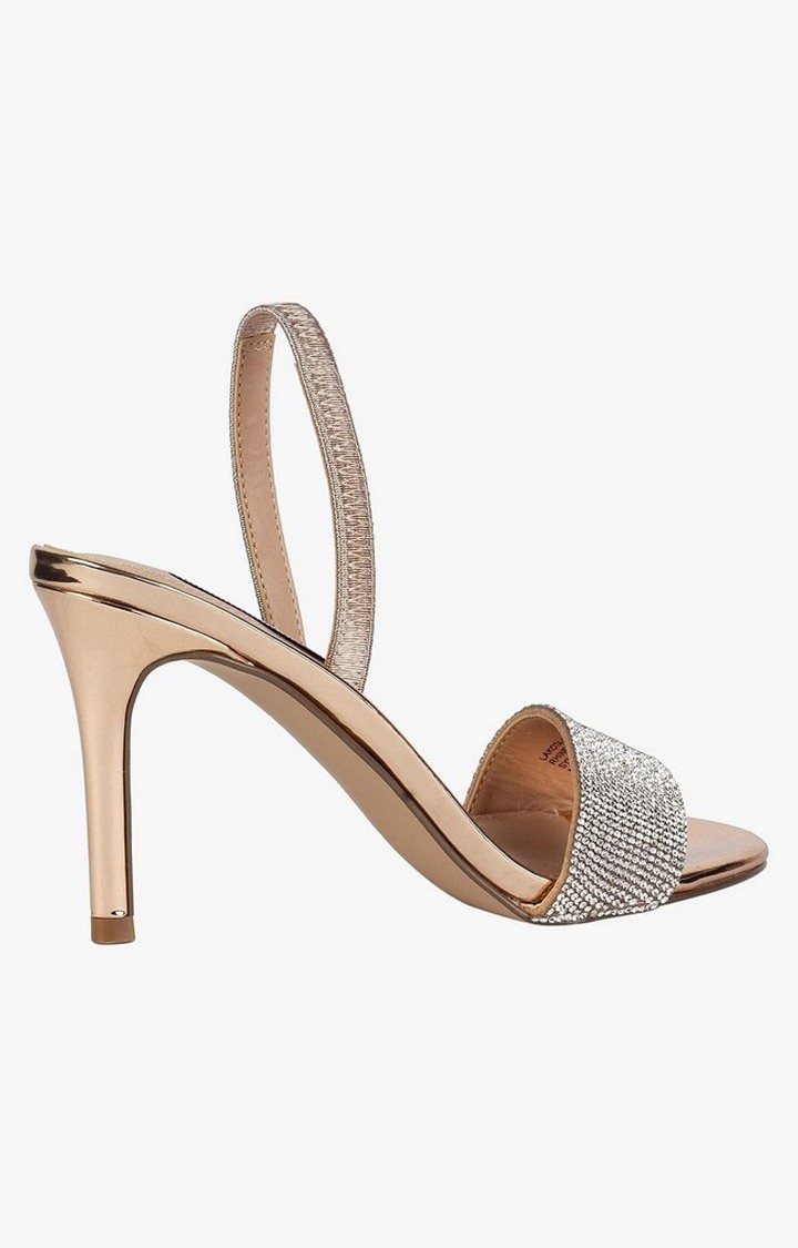Lakota-R Gold Heel Sandals