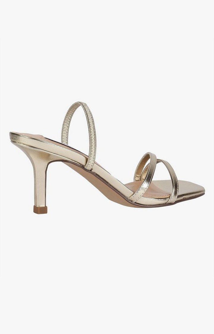 Loft Gold Heel Sandals