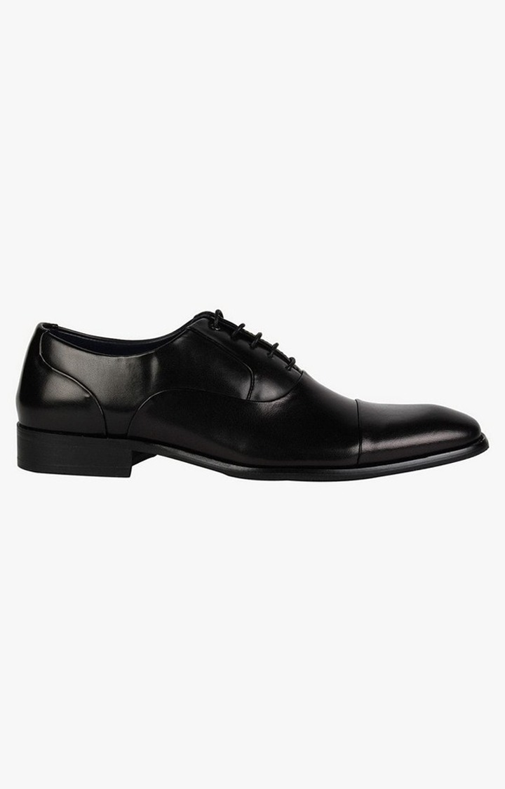 Joaquin Black Tie-Ups & Dress Loafers