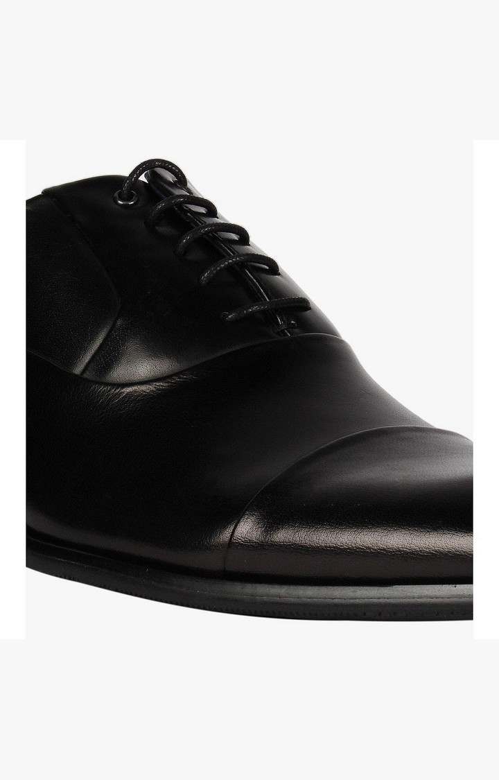 Joaquin Black Tie-Ups & Dress Loafers