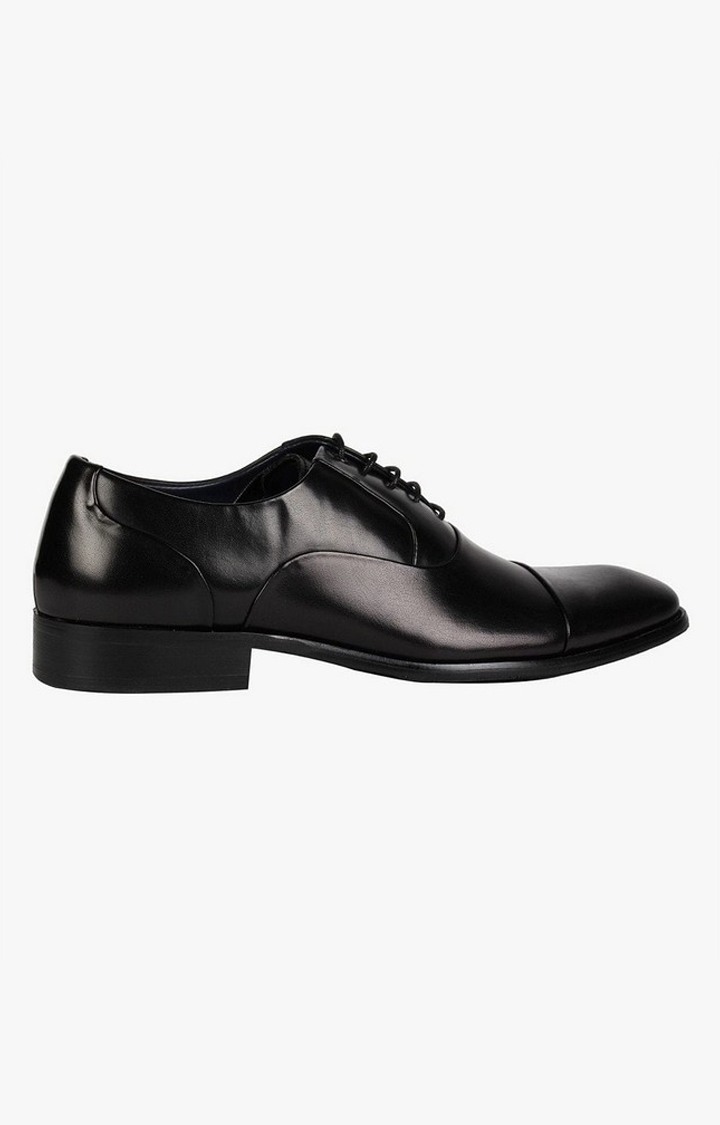 Joaquin Black Tie-Ups & Dress Loafers