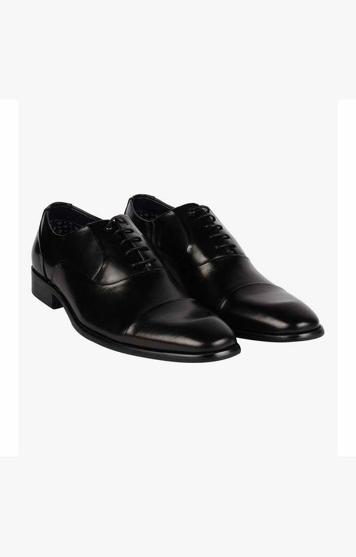 Joaquin Black Tie-Ups & Dress Loafers