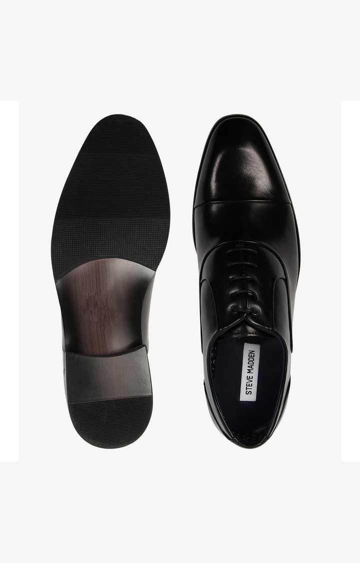 Joaquin Black Tie-Ups & Dress Loafers