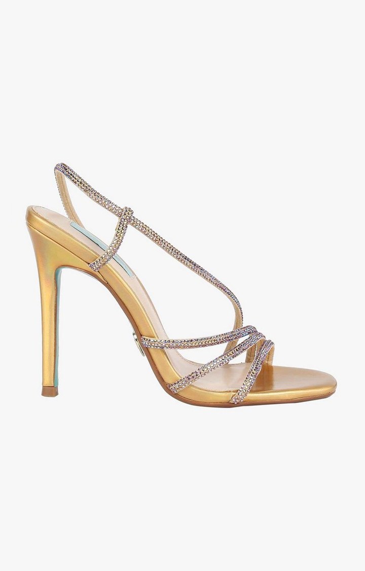 Sb-Jessa Gold Heel Sandals