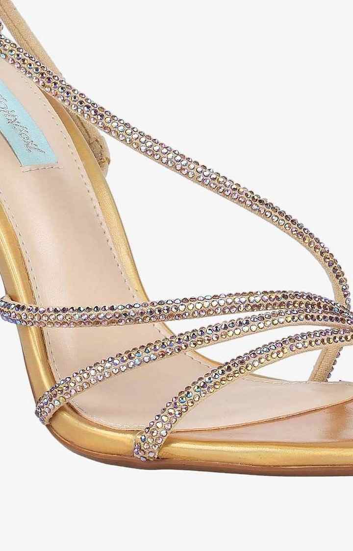 Sb-Jessa Gold Heel Sandals
