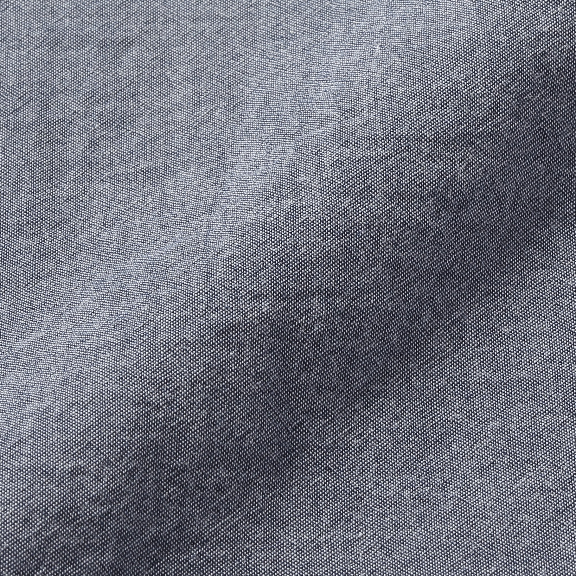 ORGANIC WASHED COTTON DUVET COVER Q DARK BLUE