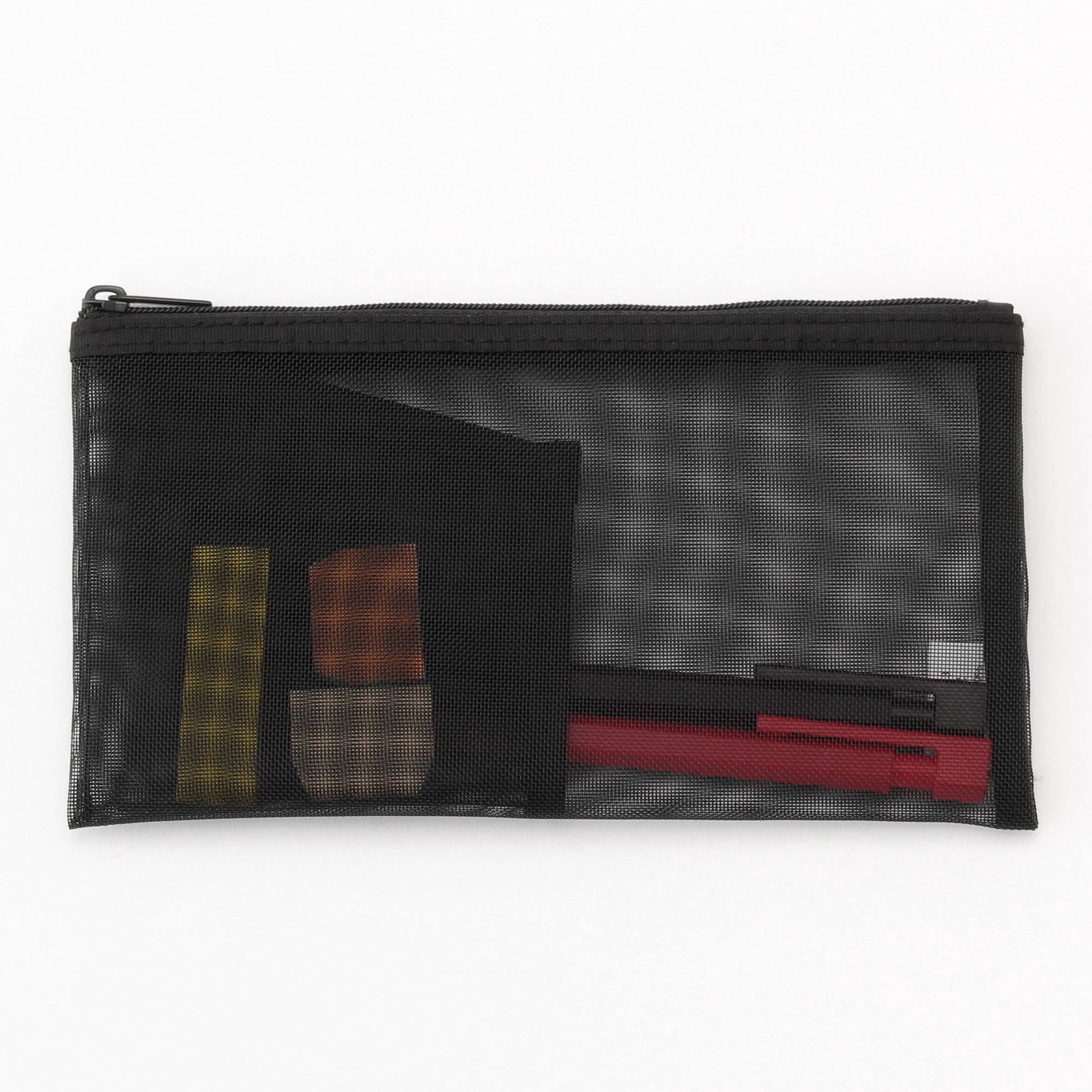 MUJI | NYLON MESH PEN CASE WITH POCKET