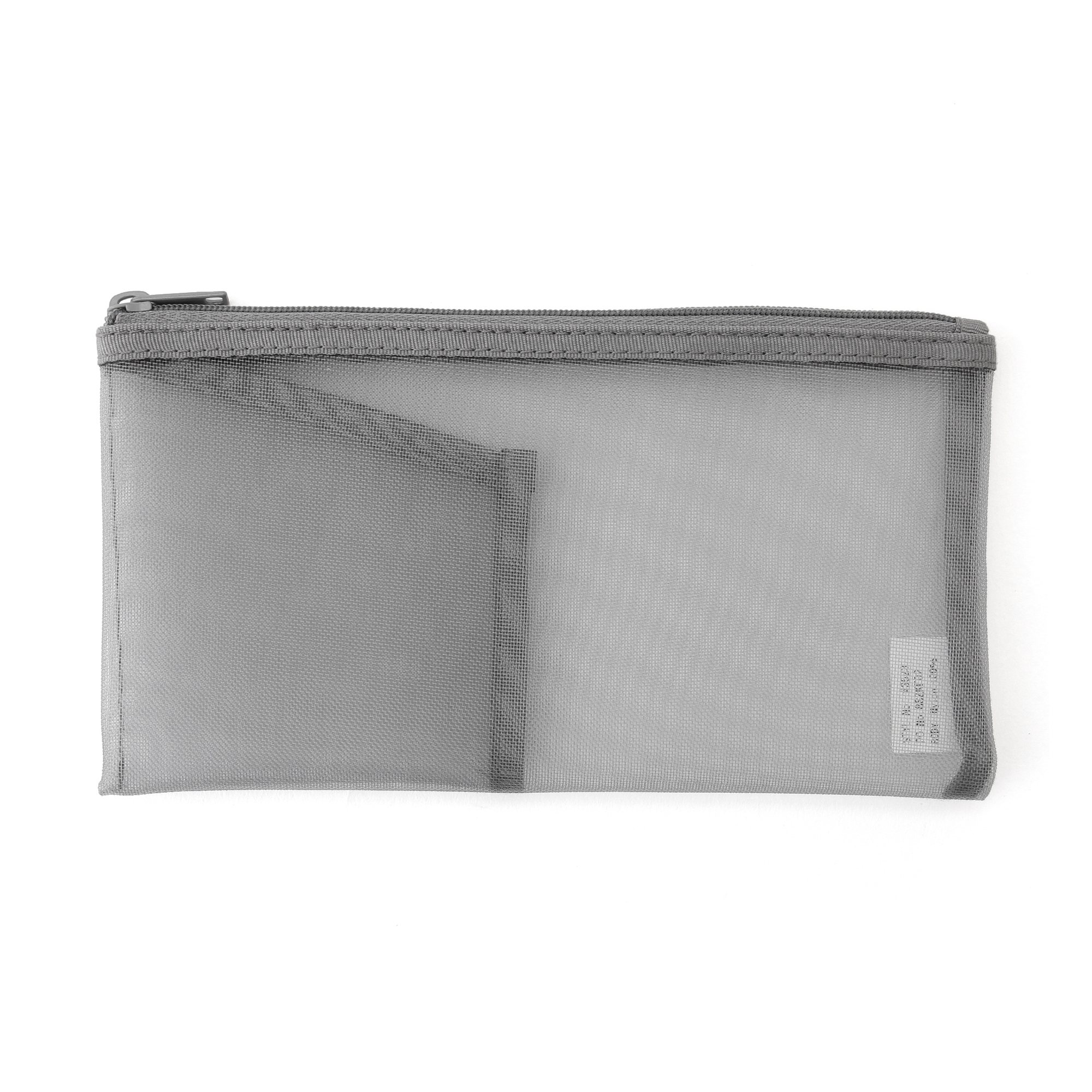 NYLON MESH PEN CASE WITH POCKET