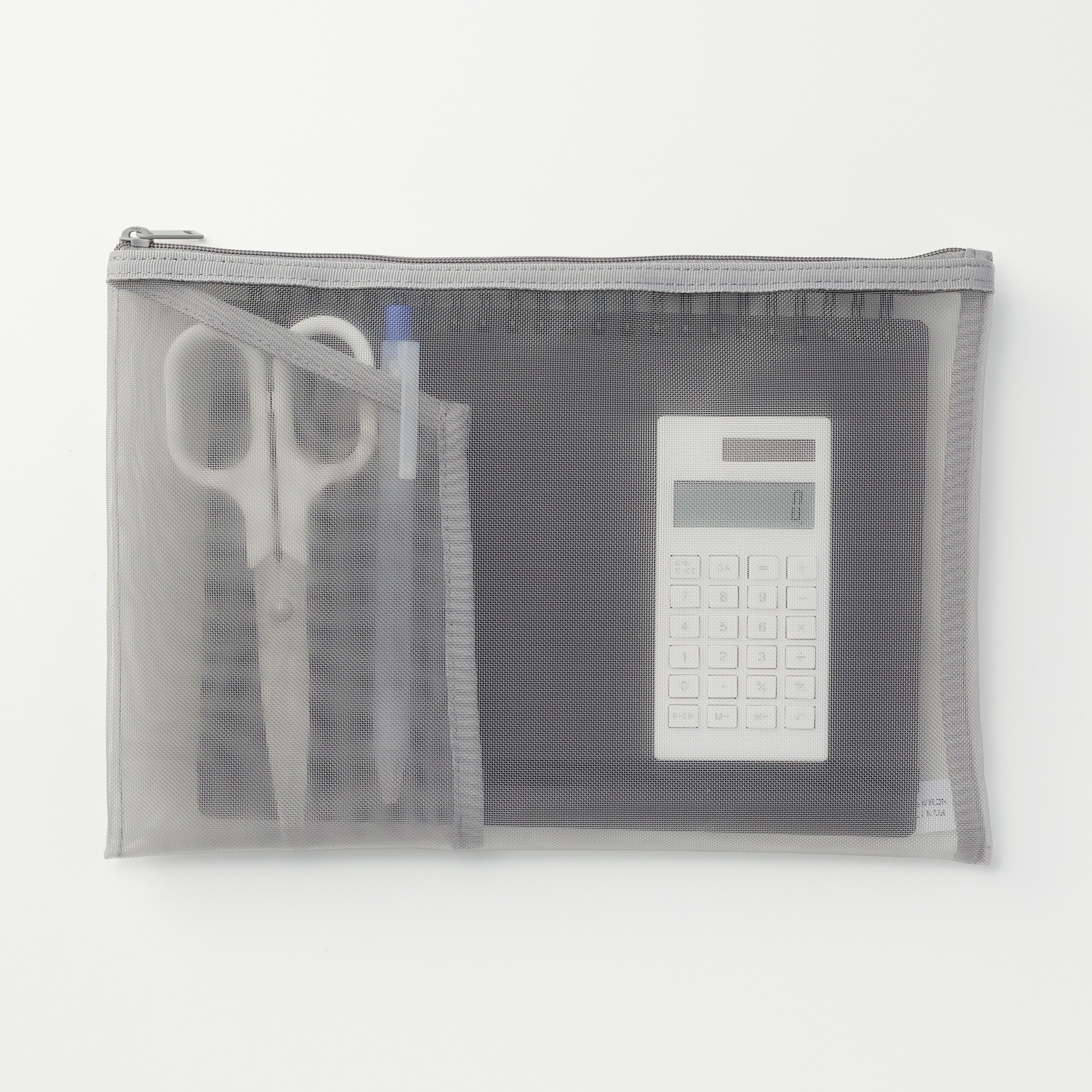 NYLON MESH POUCH WITH POCKET