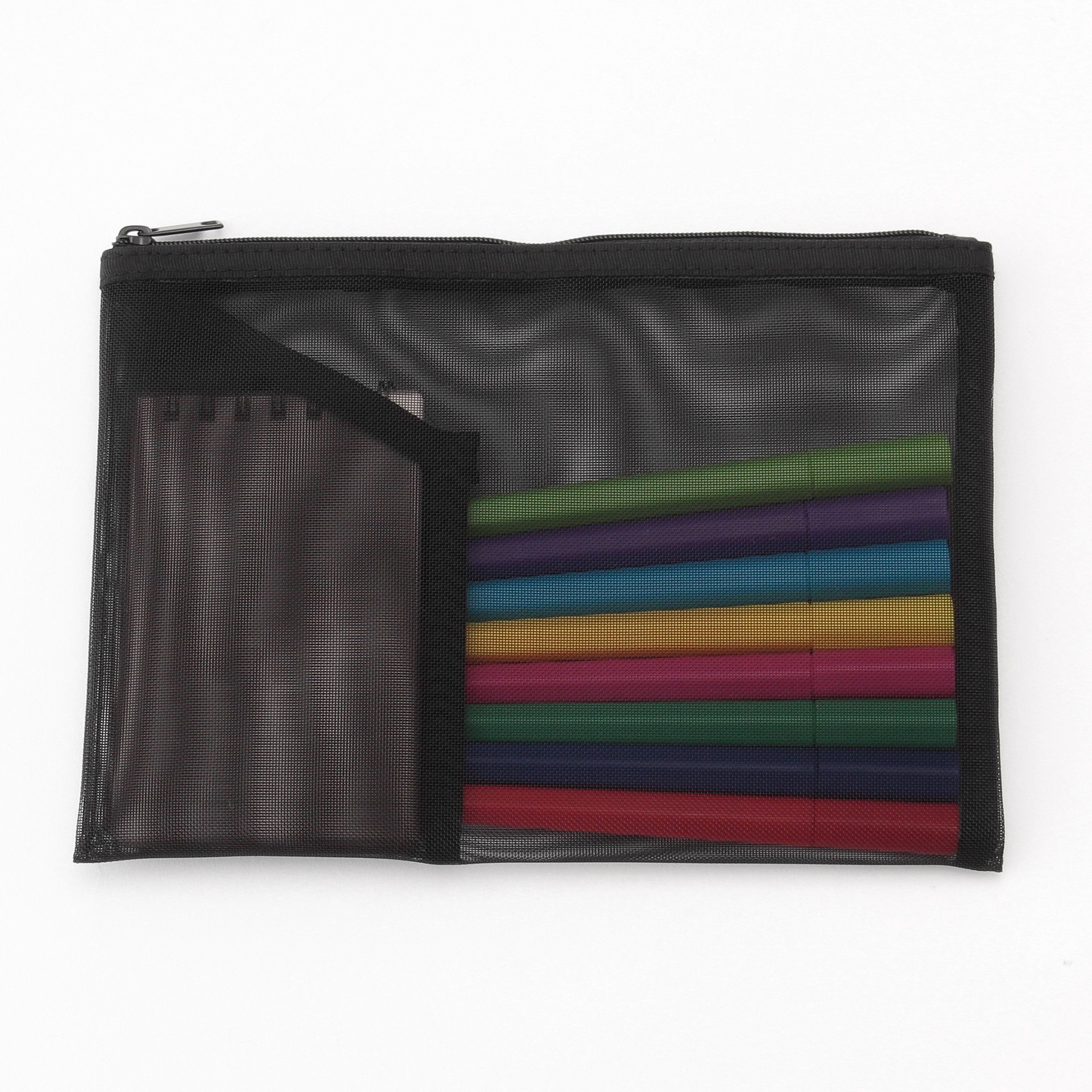 NYLON MESH POUCH WITH POCKET