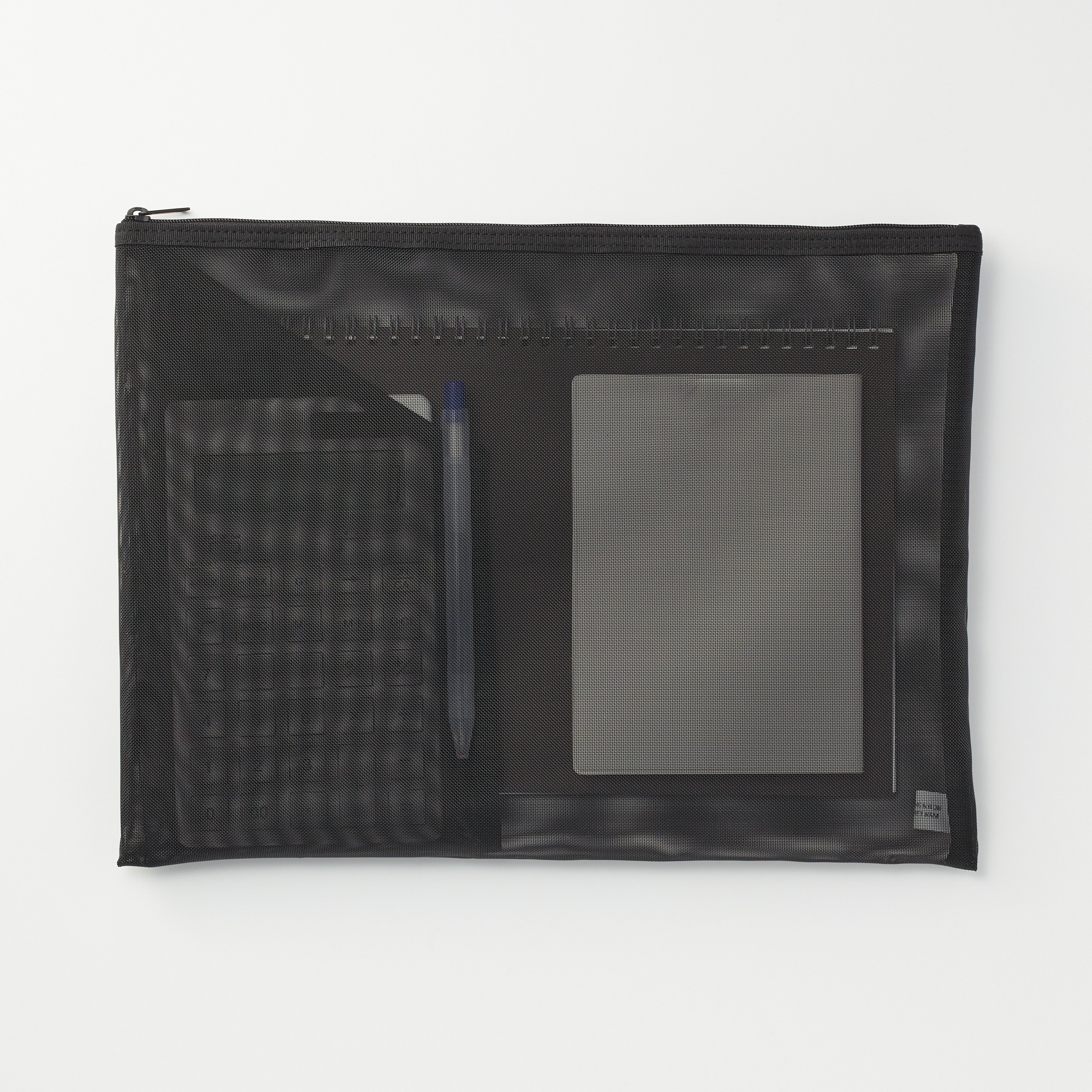 NYLON MESH DOCUMENT CASE WITH POCKET