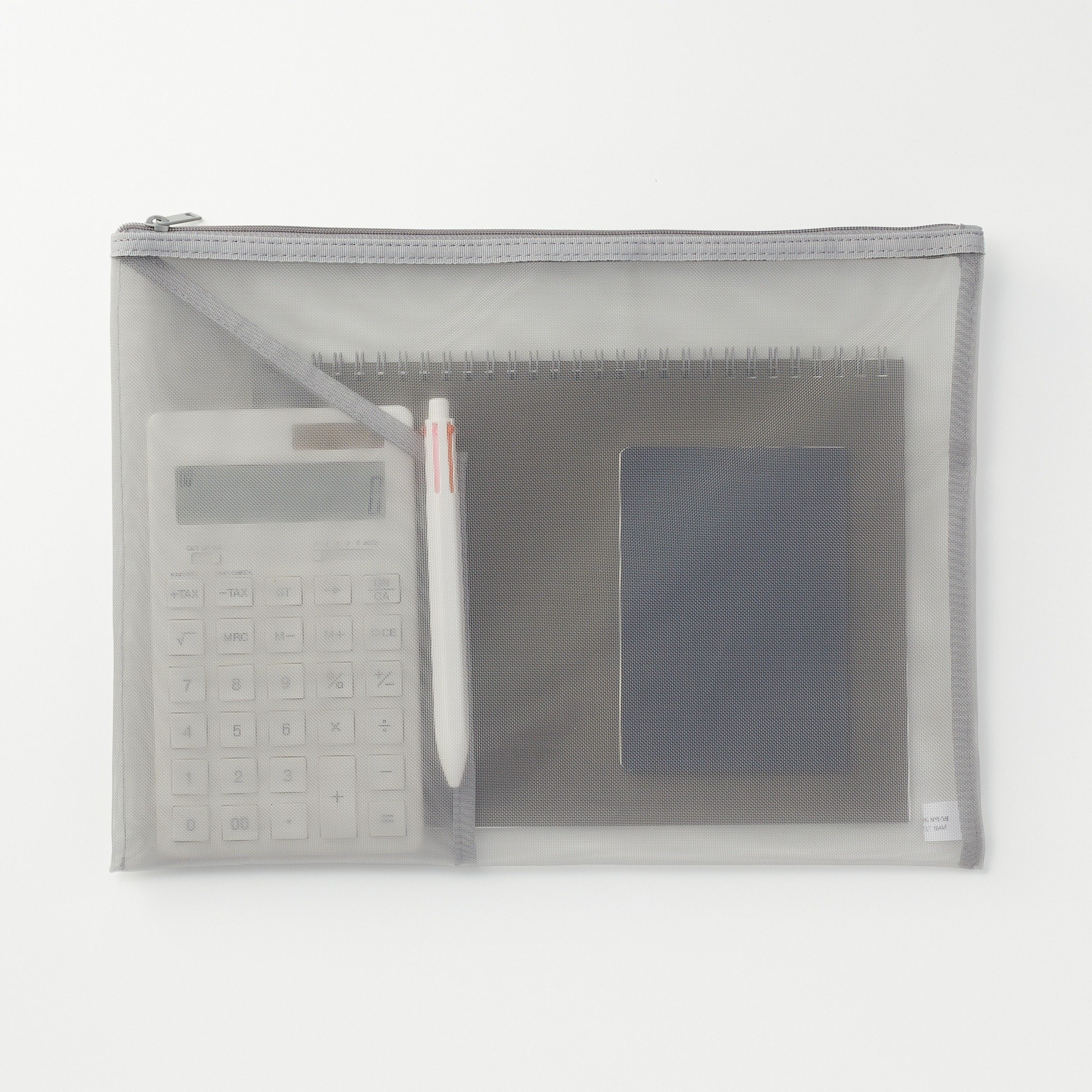 NYLON MESH DOCUMENT CASE WITH POCKET