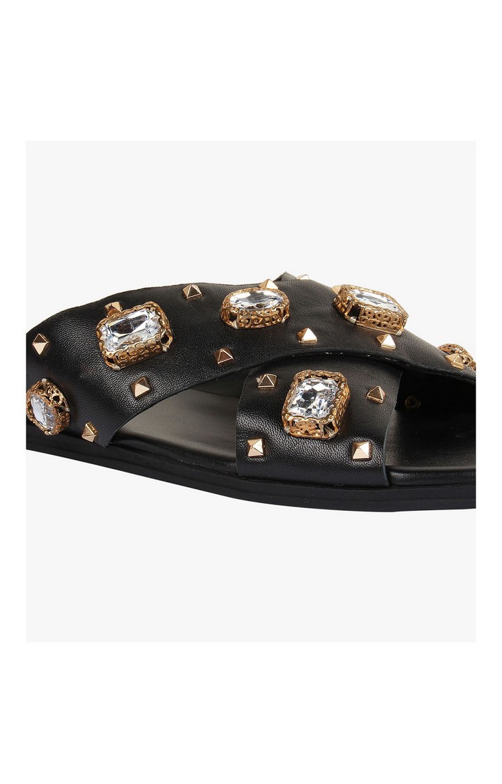 Adriana Black Flats