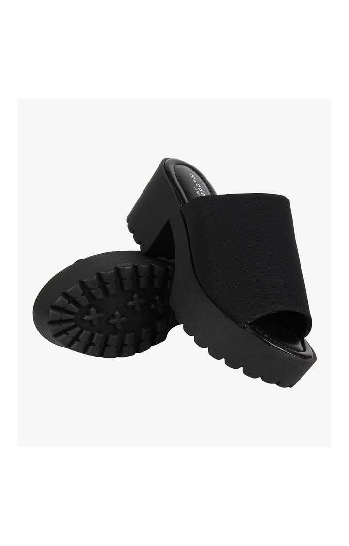 Chucky Black Heel Sandals