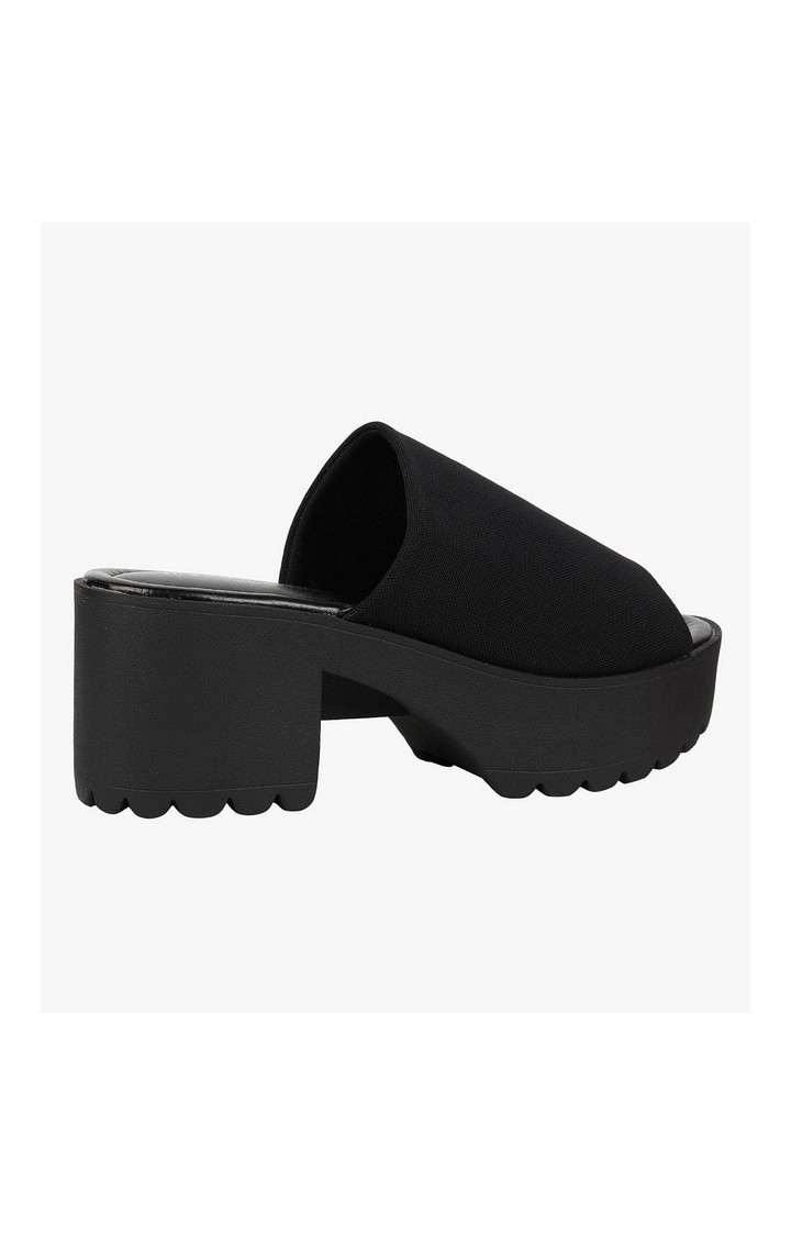 Chucky Black Heel Sandals