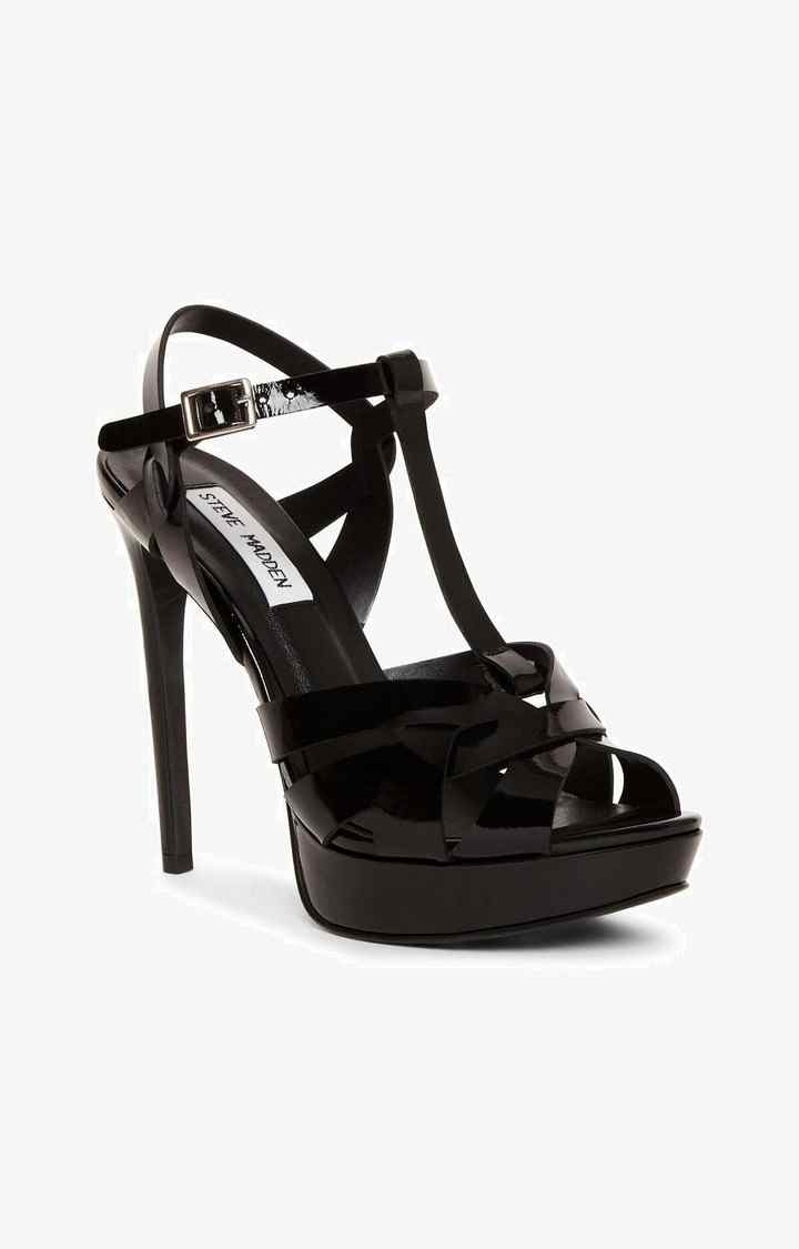 Faline Black Heel Sandals