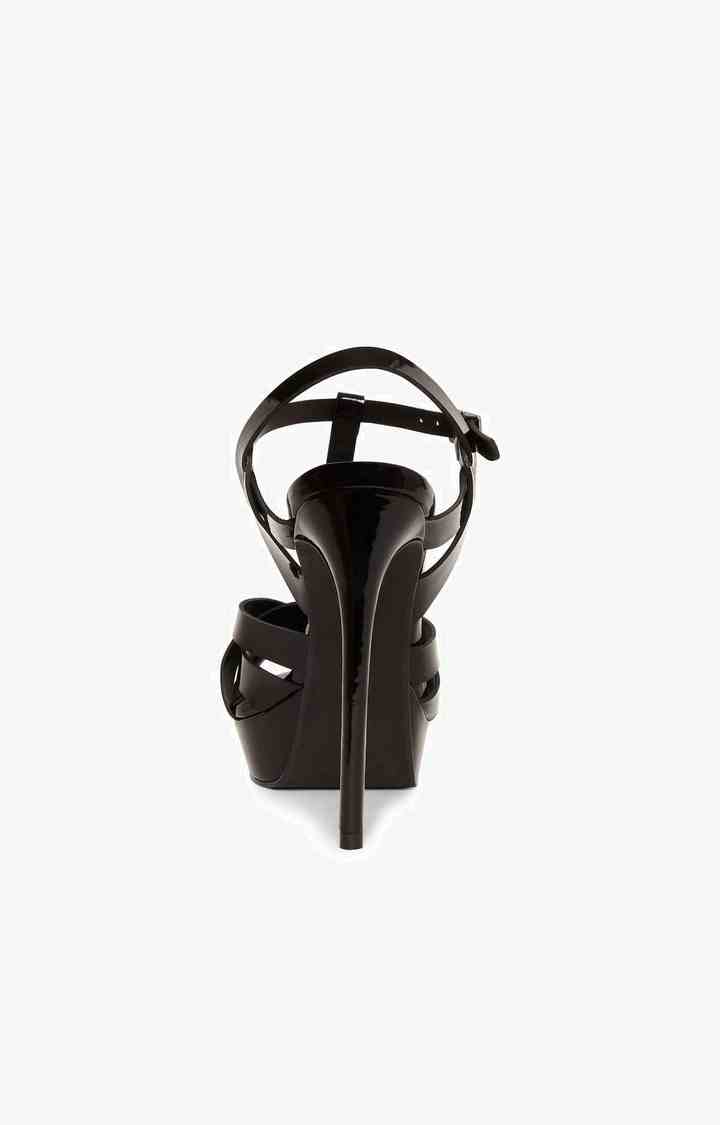 Faline Black Heel Sandals