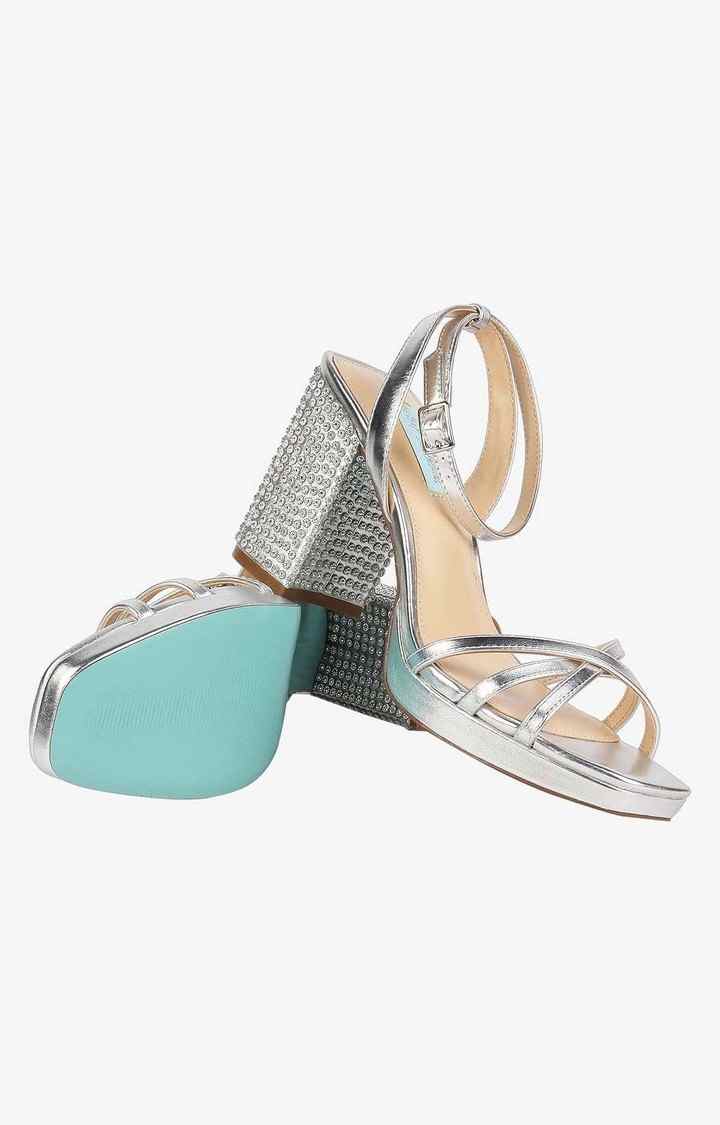 Sb-Zhara Silver Heel Sandals