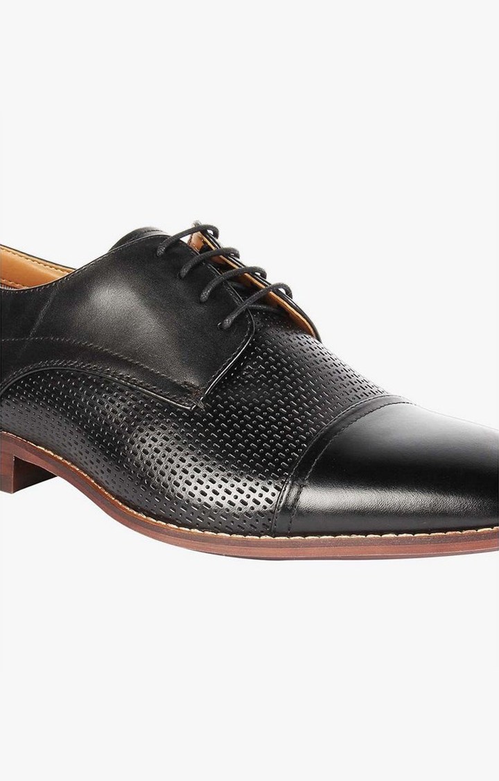 Decklan Black Tie-Ups & Dress Loafers
