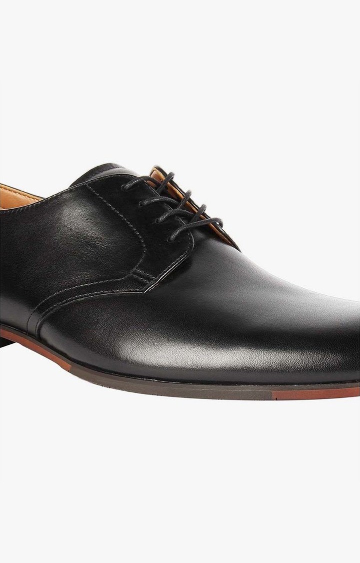 Eben Black Tie-Ups & Dress Loafers