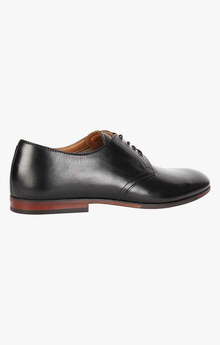 Eben Black Tie-Ups & Dress Loafers