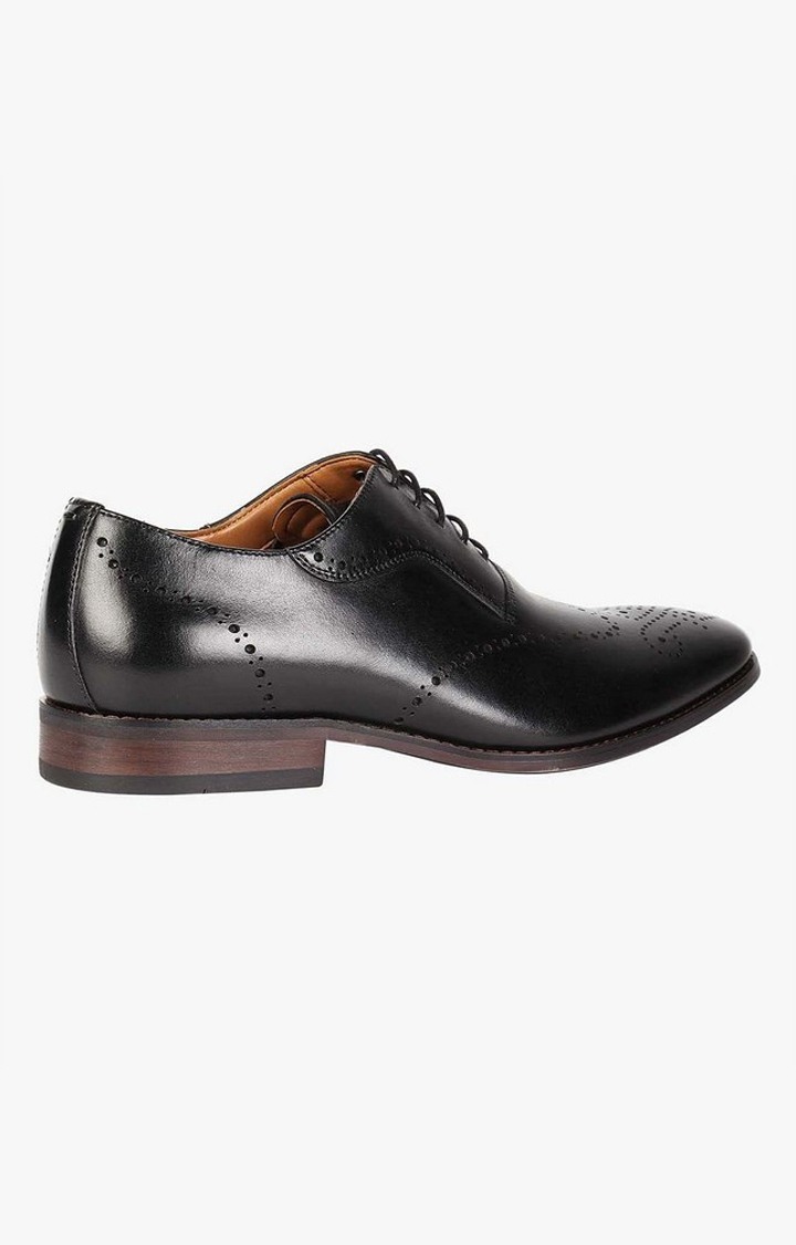 Dimas Black Tie-Ups & Dress Loafers