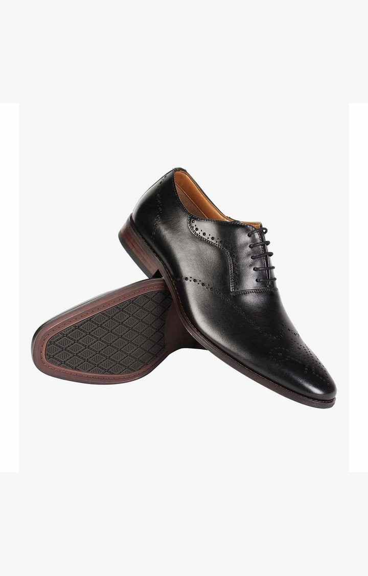 Dimas Black Tie-Ups & Dress Loafers